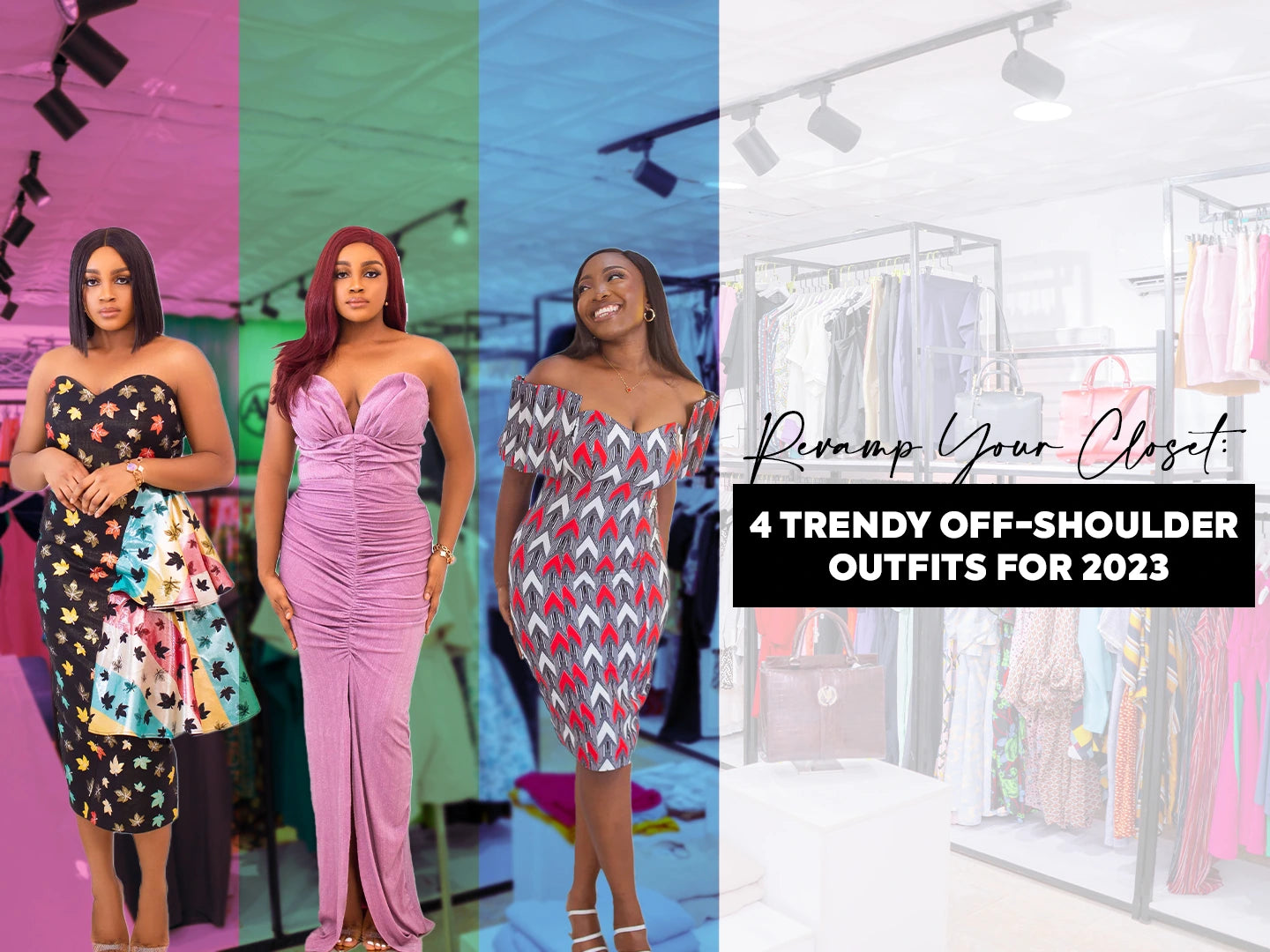 Trendy off shoulder sales dress