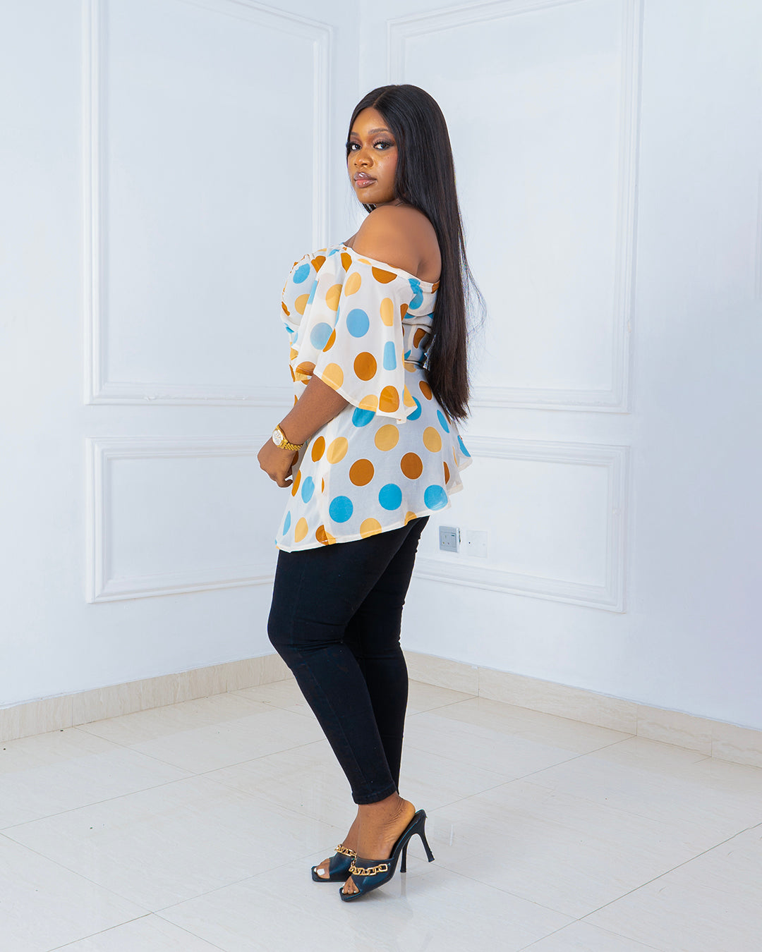 Mismatched Sleeves Blouse