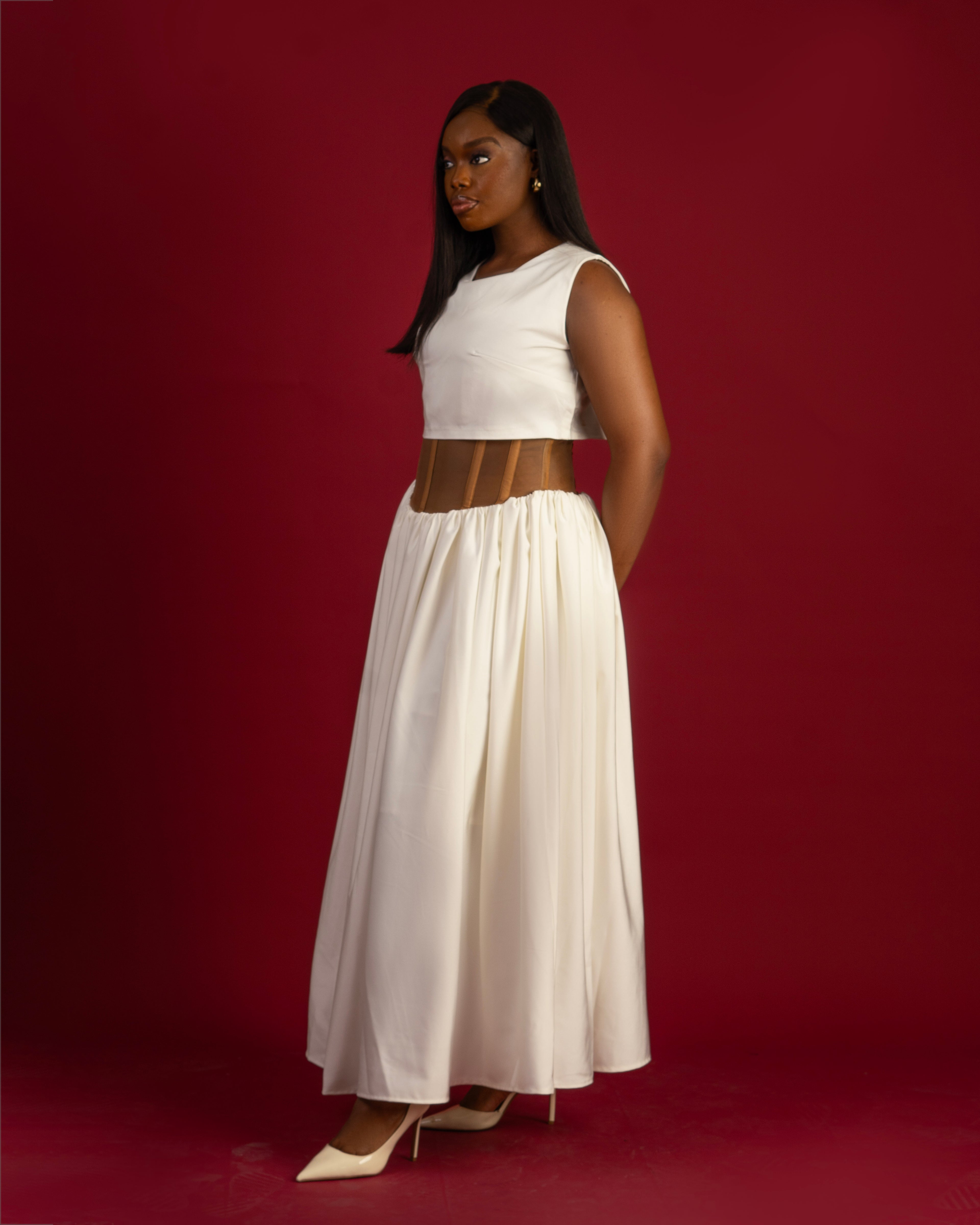 Pop Over Corset Gown