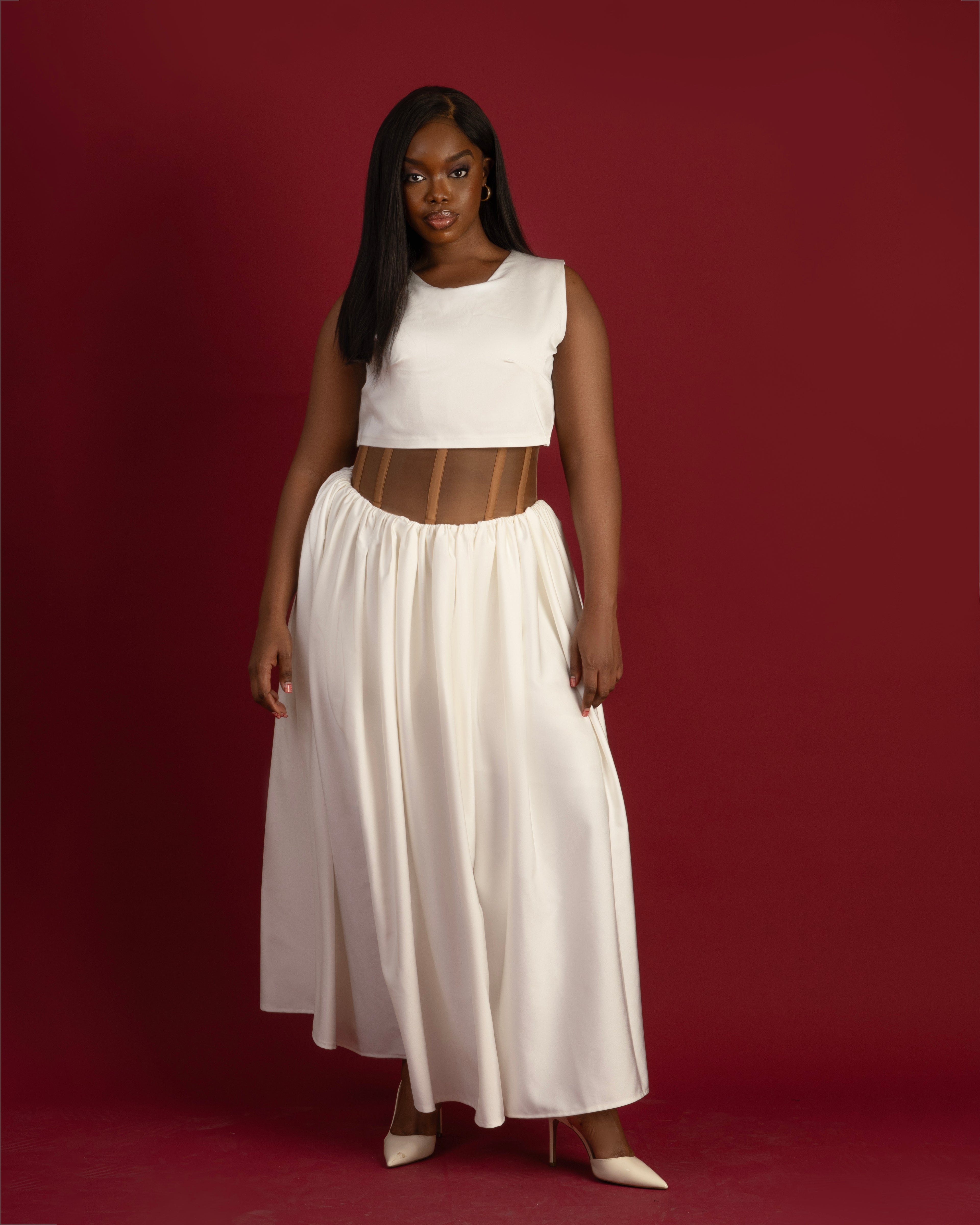 Pop Over Corset Gown