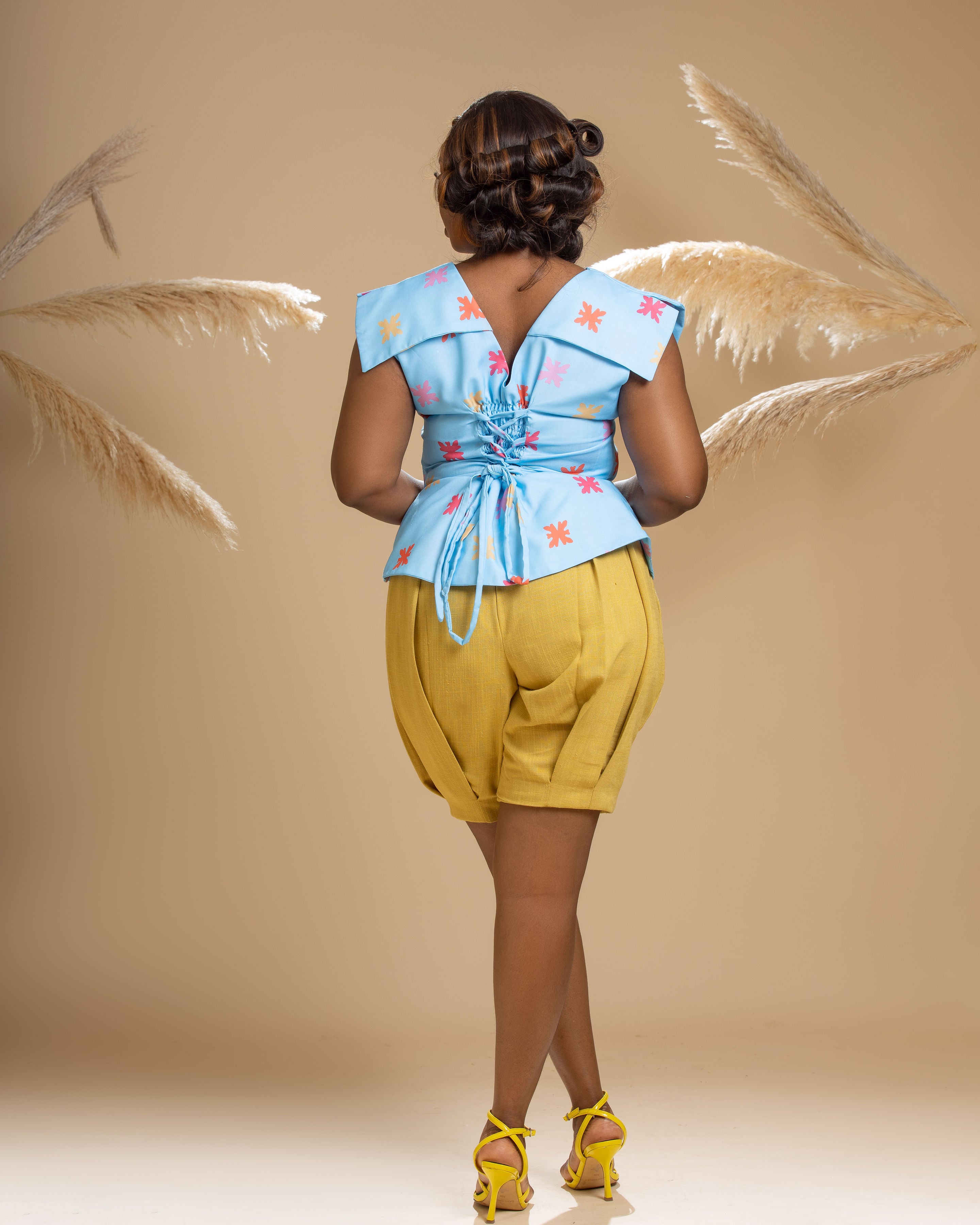 Wings Pleat Short Set