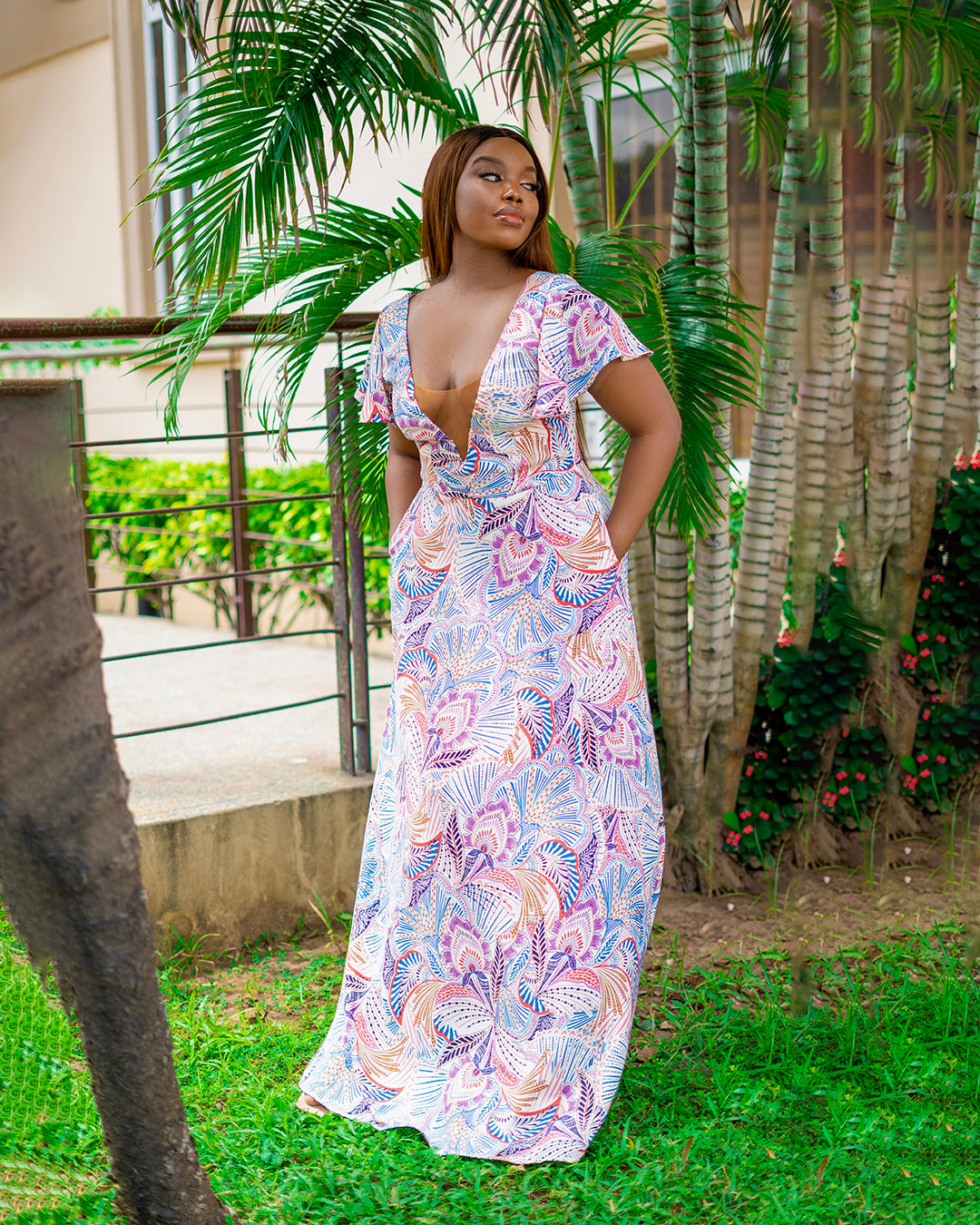 Vneck Maxi Dress