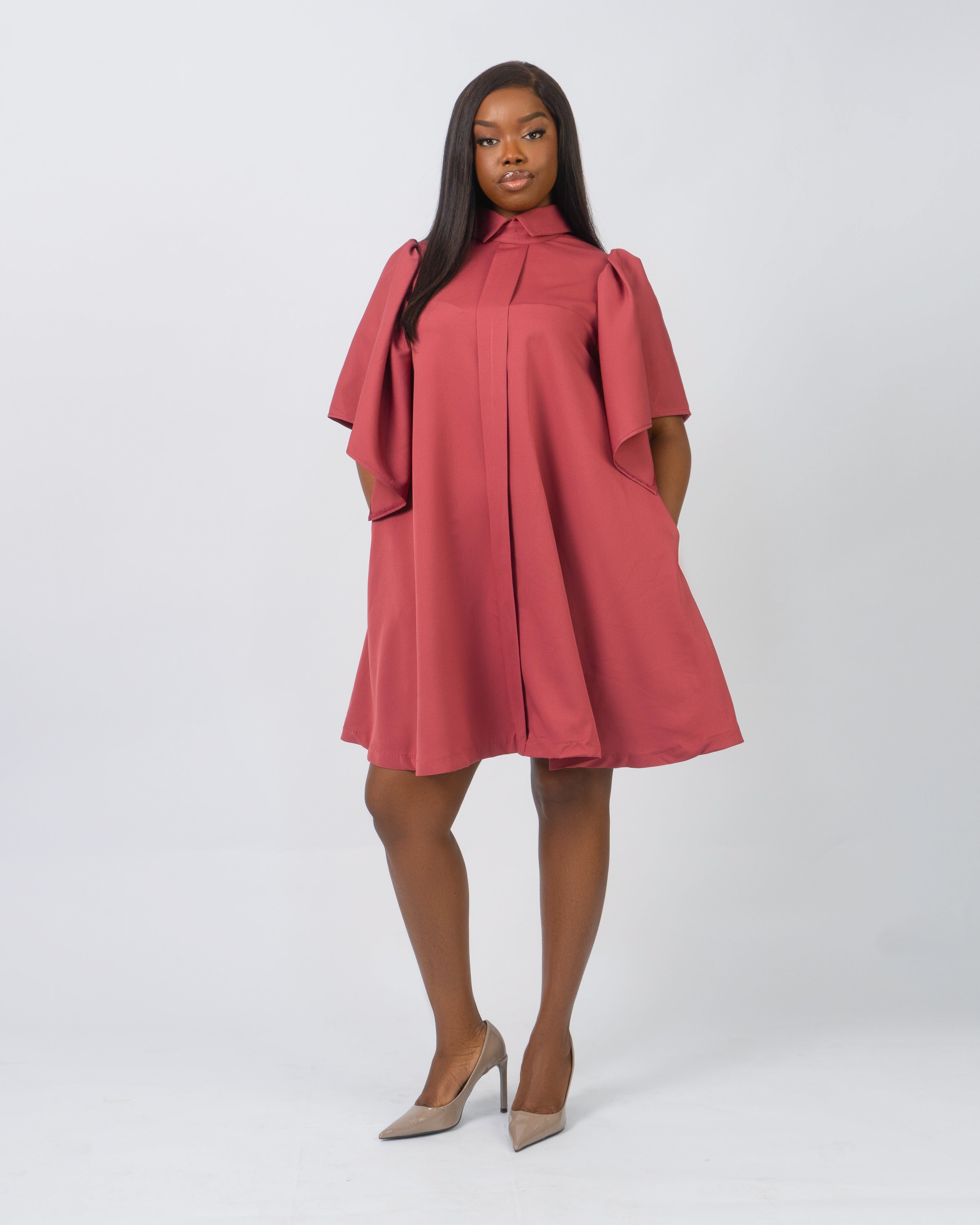 Flutter Sleeves Dress