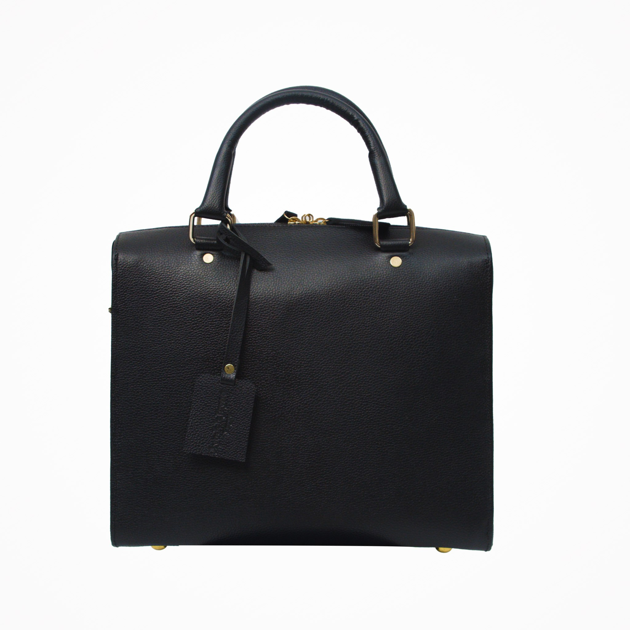Black Maxi Leather Handbag