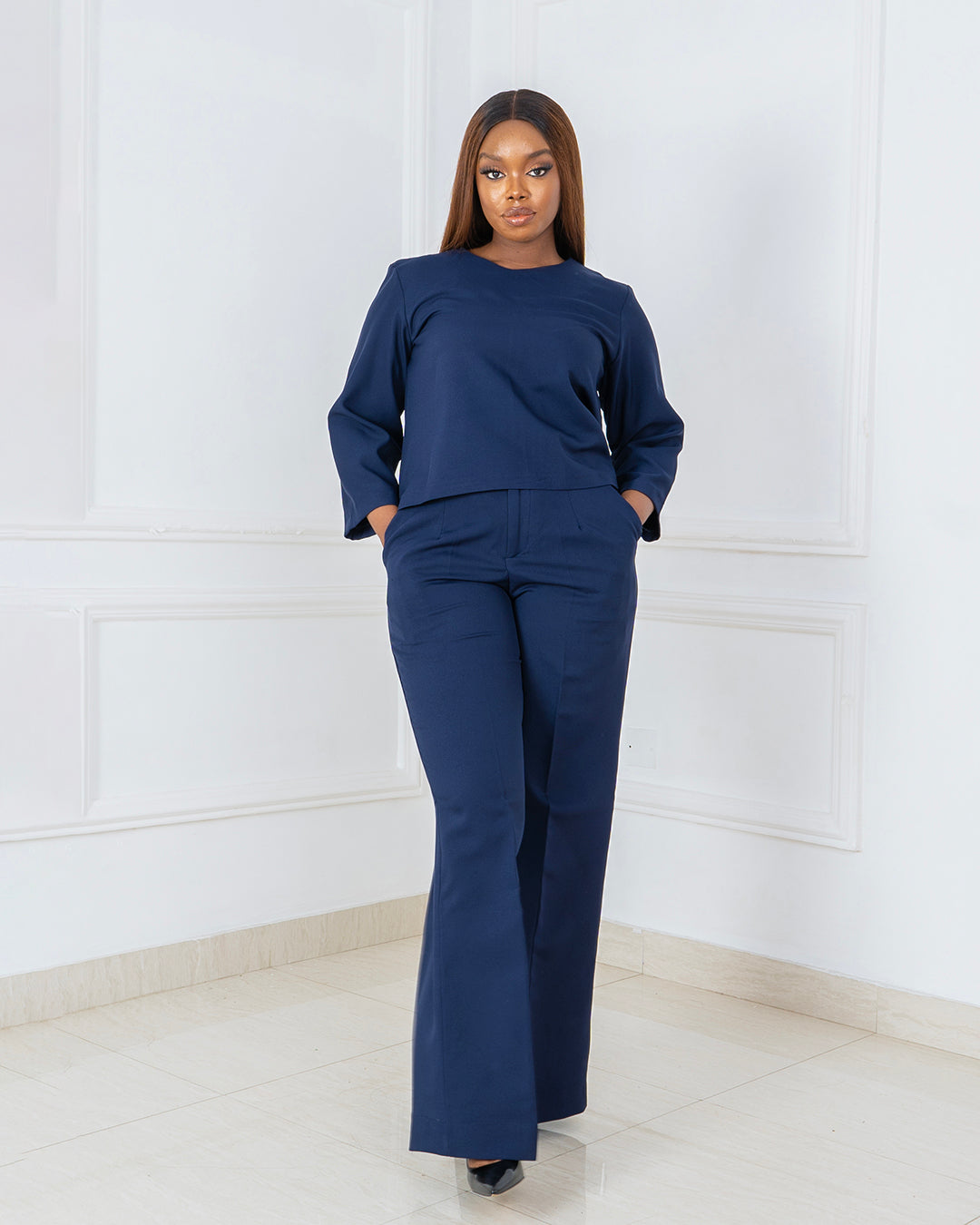 Navy Pants Set