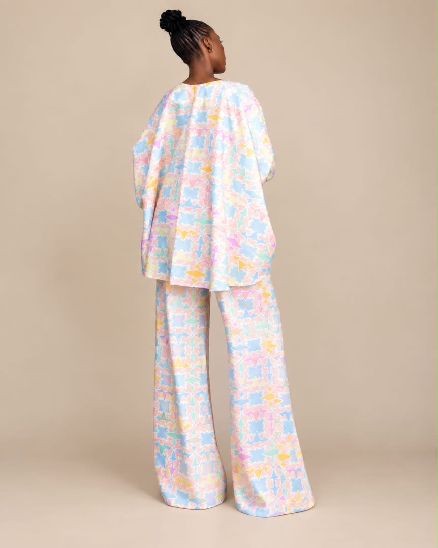 Ivy Poncho Long Pants Set