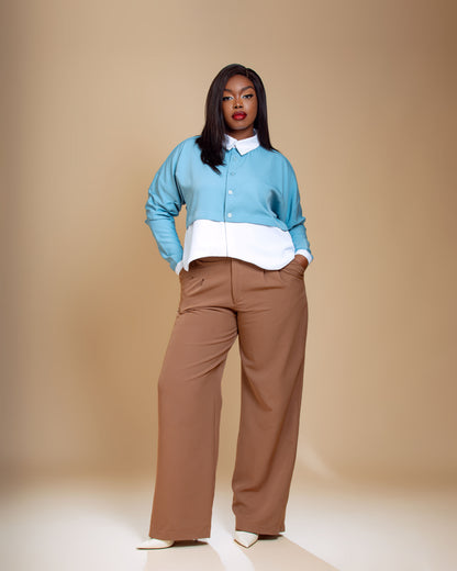 Ivy Pants Set(Brown)