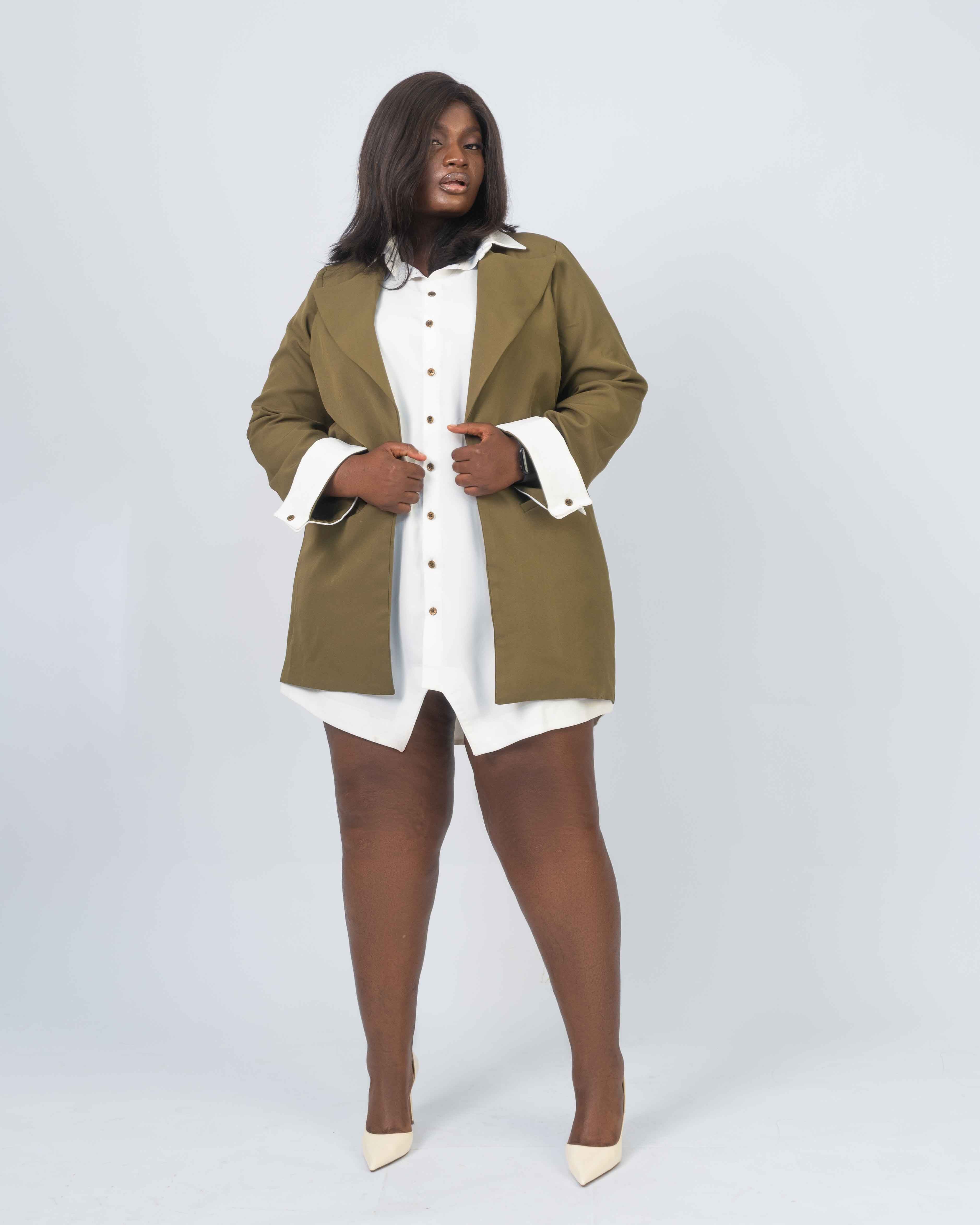 Jacket Shirt Dress