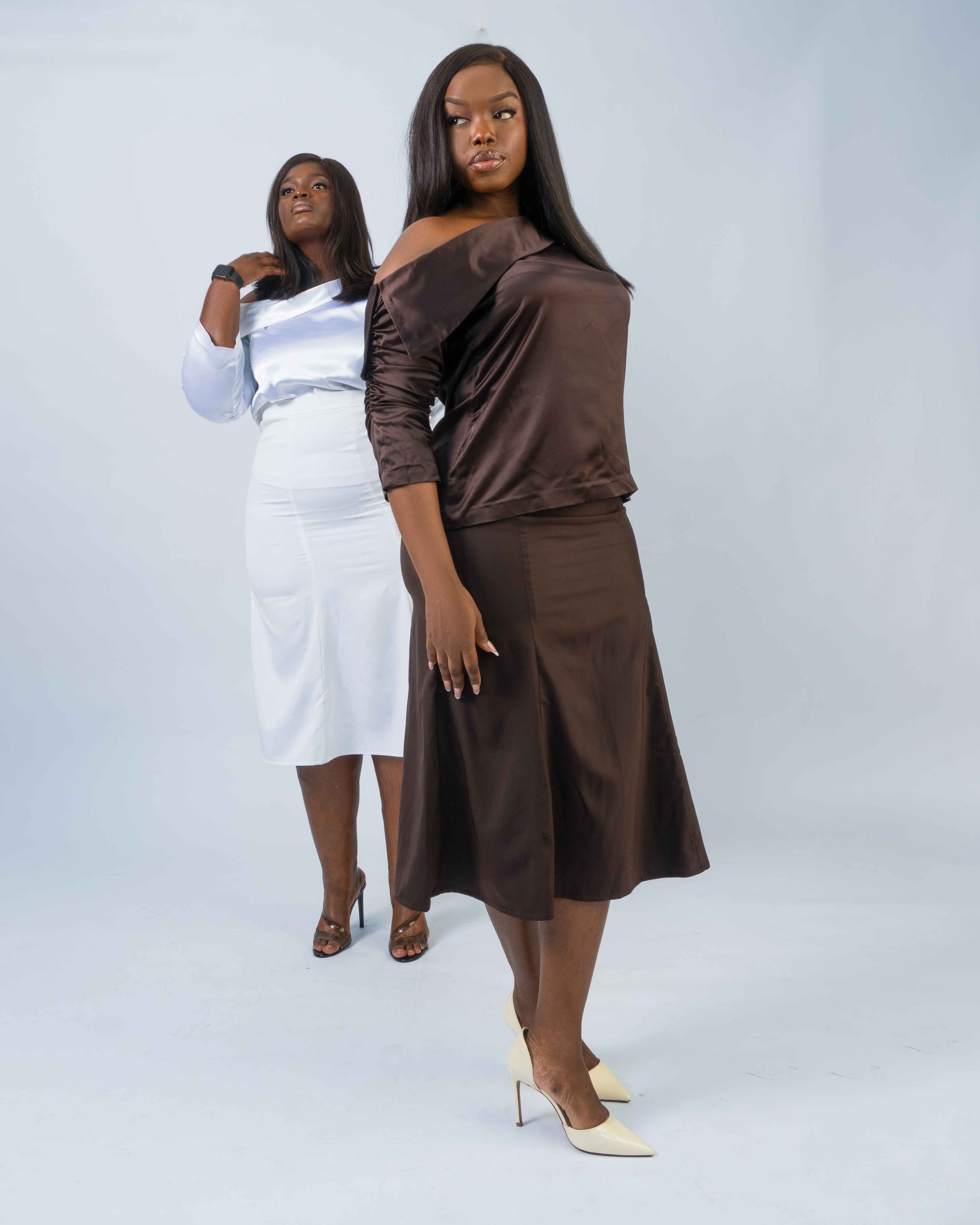 Monoshoulder Skirt Set