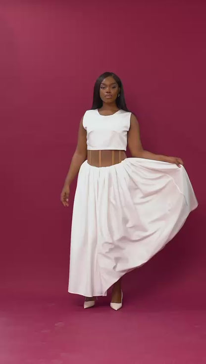 Pop Over Corset Gown