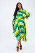 Two piece silk skirt set