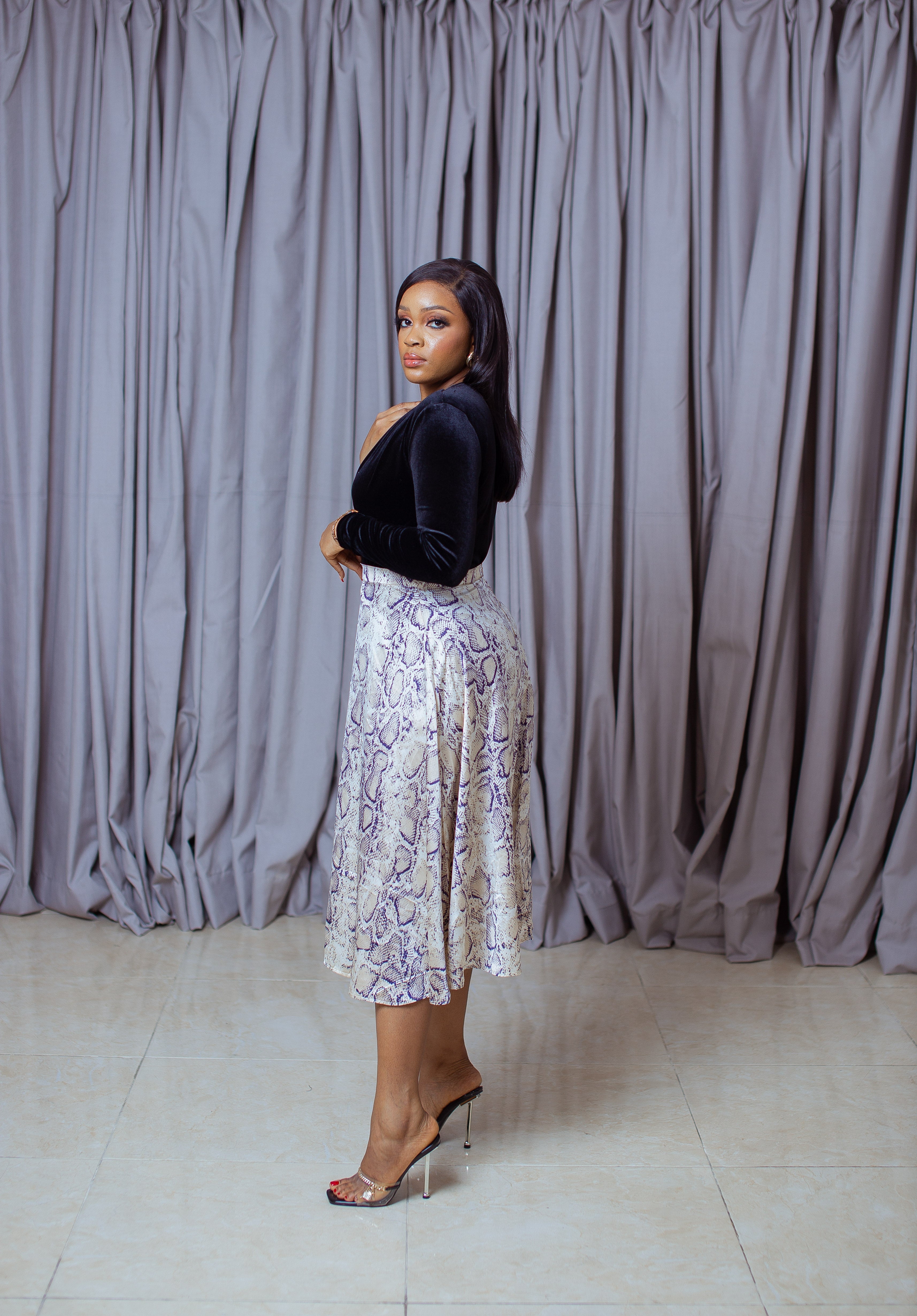 Animal Print Flare Skirt – AyodeleJayne Lagos