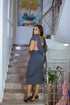 Cowl back colorblock Dress