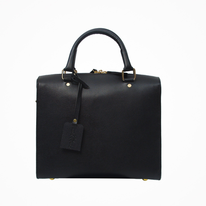 Black Maxi Leather Handbag