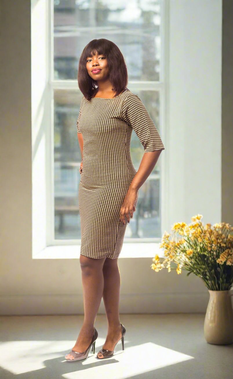 Mustard Sheath Dress