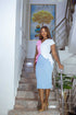 Peplum Colorblock Dress